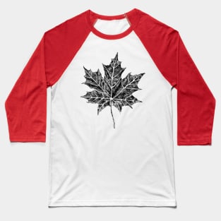 Maple Leaf Sketch Baseball T-Shirt